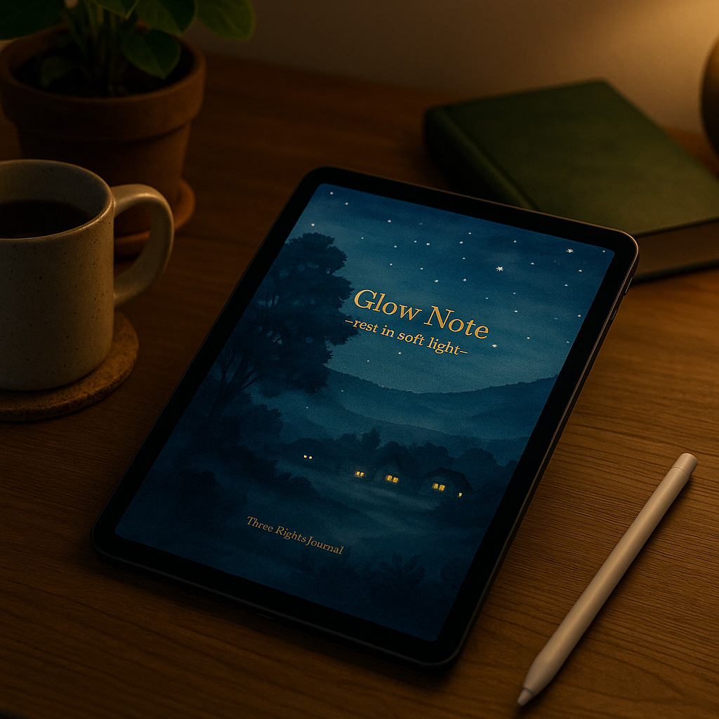 セルフケアノートのGlow Noteを紹介する画像